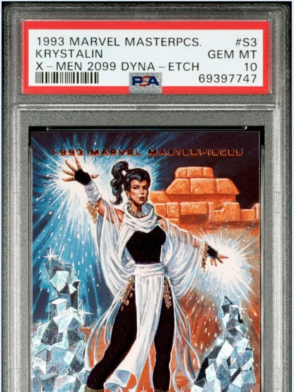1993 Marvel Masterpieces 2099 DYNA-ETCH FOIL #S3 KRYSTALIN PSA 10 GEM MINT